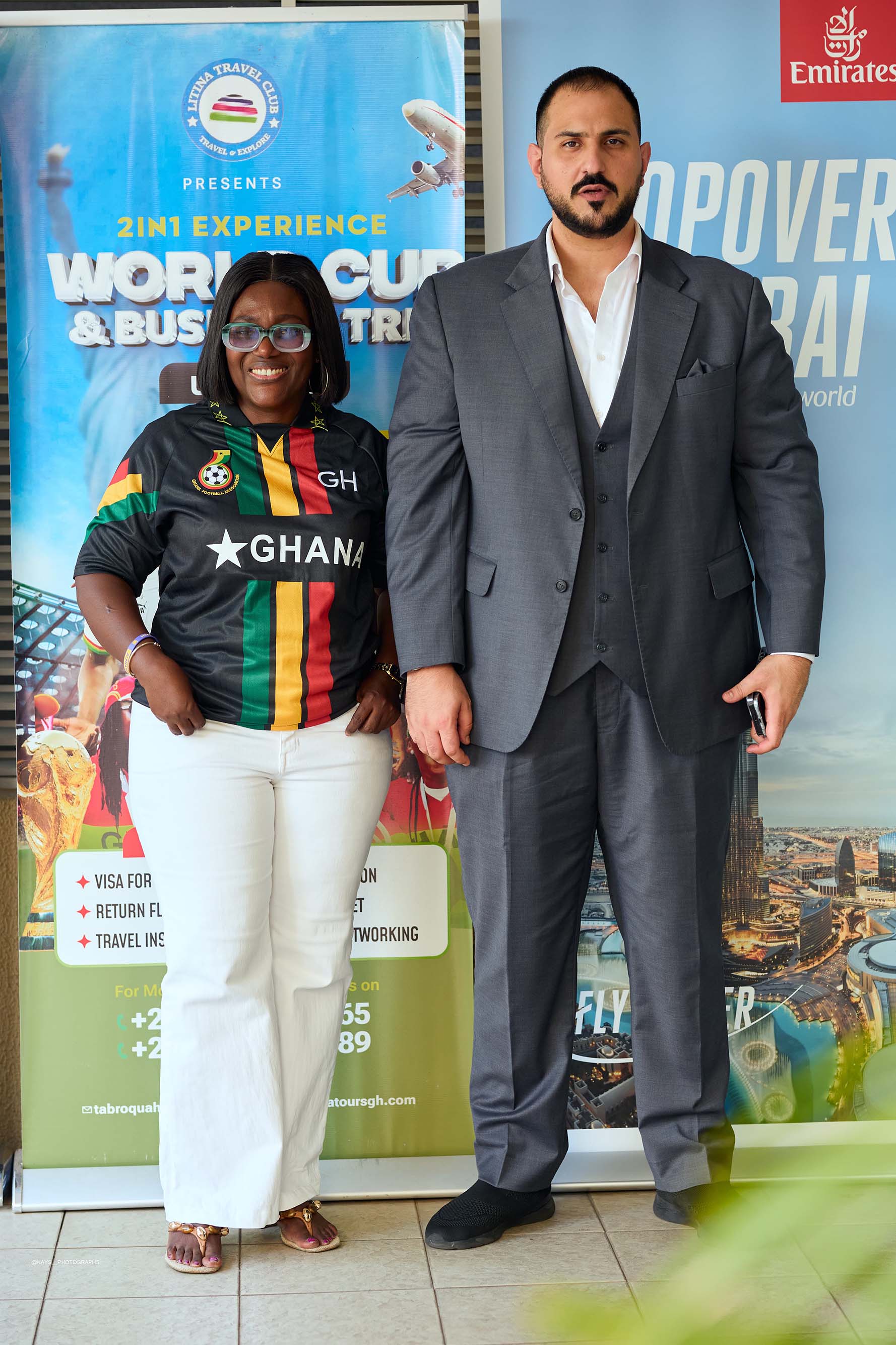 Litina MD speaking at the Made in Ghana FIFA World Cup 2026 Expo launch
