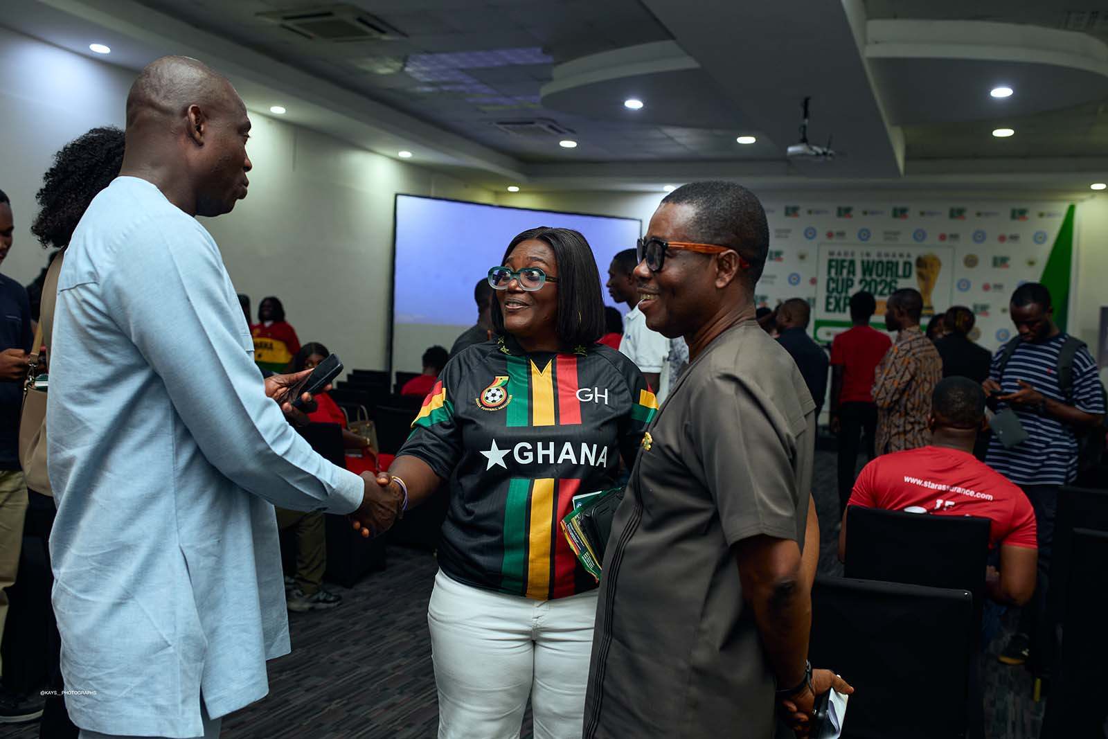 Litina MD welcoming the Trade Minister at the Expo