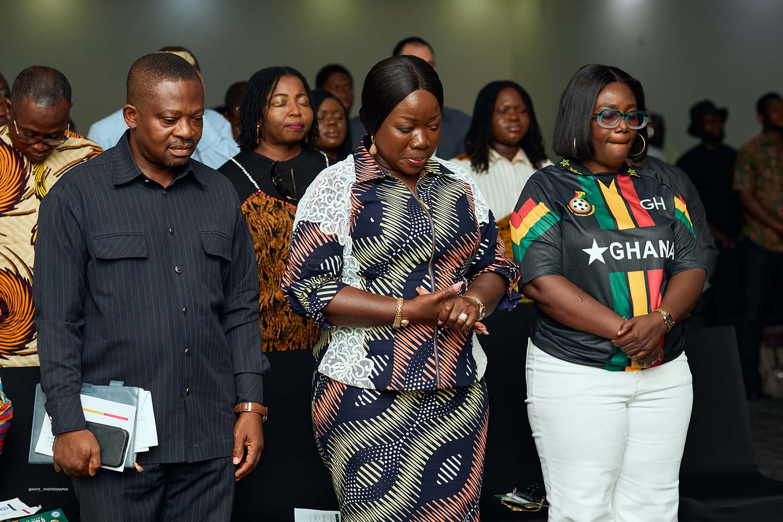 Audience applauding at the Made in Ghana Business Expo